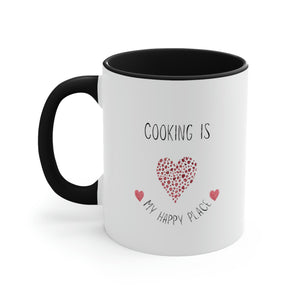 Coffee Mug, Cooking is My Happy Place 11oz Ceramic Mug with Light-Hearted Design, Dishwasher and Microwave Safe, Perfect Gift for Hot Beverage Lovers - cooking mug 9