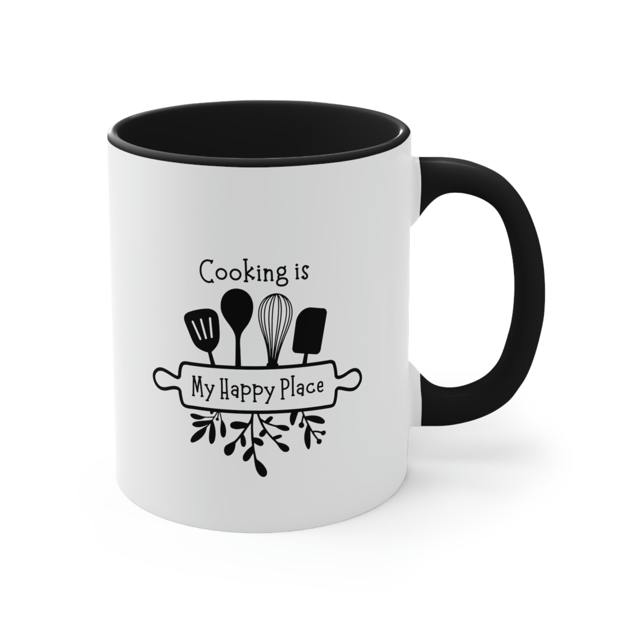 Coffee Mug, Cooking is My Happy Place 11oz Ceramic Mug with Light-Hearted Design, Dishwasher and Microwave Safe, Perfect Gift for Hot Beverage Lovers - cooking mug 4