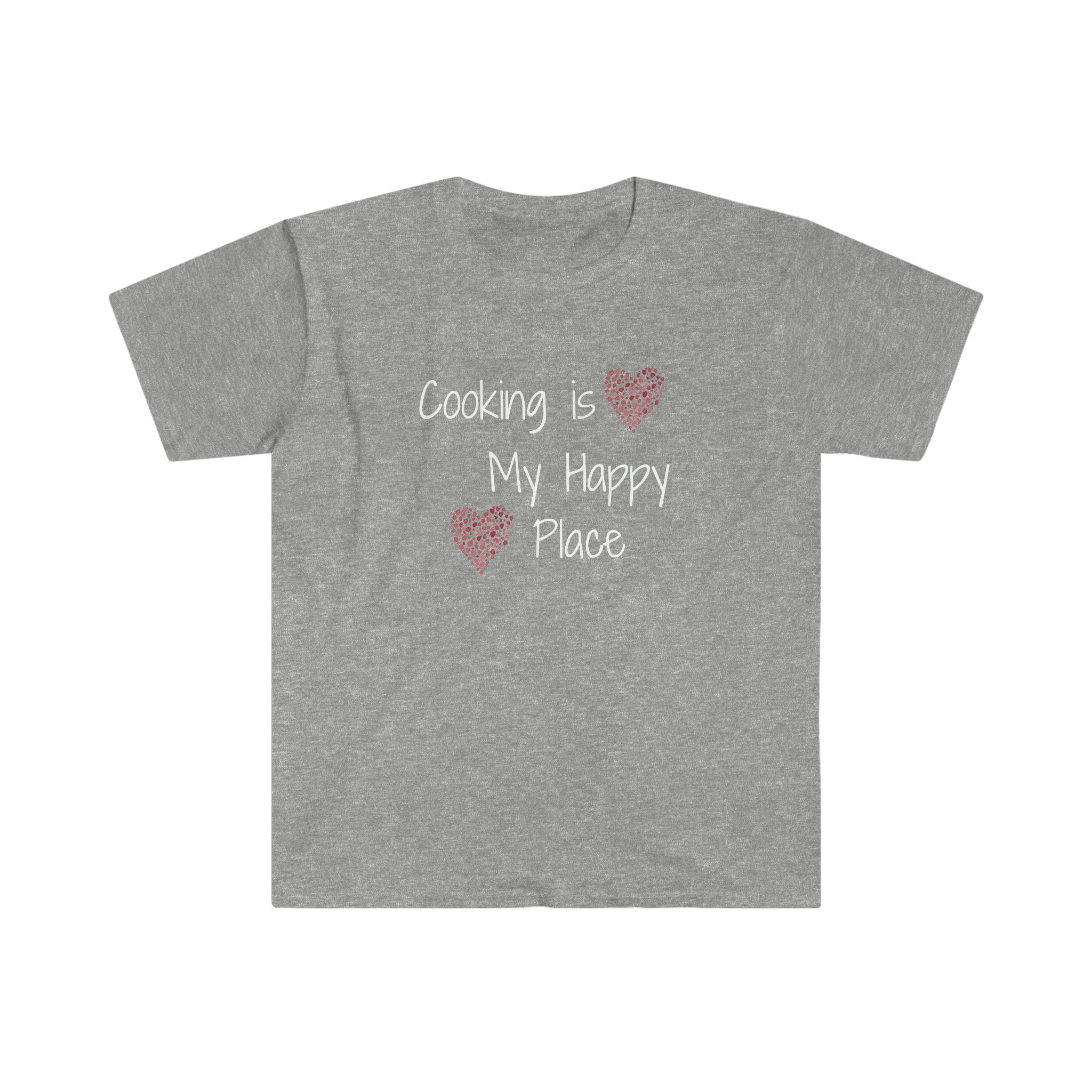 T-shirt, super soft, "Cooking is My Happy Place" T-Shirt - Comfortable, Chic and Playful - cooking t-shirt #9