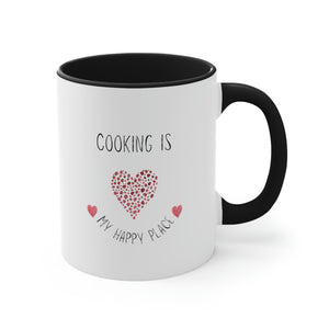 Coffee Mug, Cooking is My Happy Place 11oz Ceramic Mug with Light-Hearted Design, Dishwasher and Microwave Safe, Perfect Gift for Hot Beverage Lovers - cooking mug 9