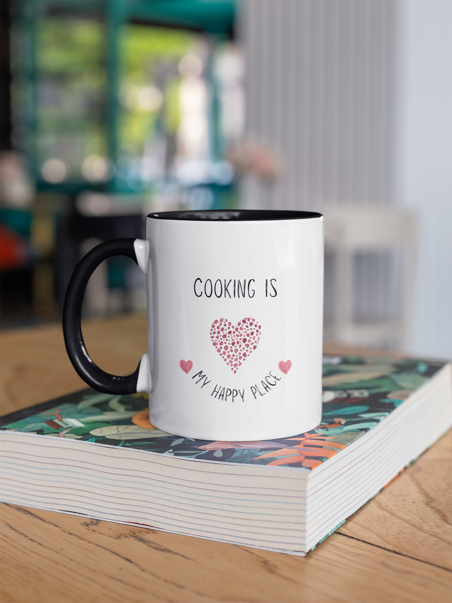 Coffee Mug, Cooking is My Happy Place 11oz Ceramic Mug with Light-Hearted Design, Dishwasher and Microwave Safe, Perfect Gift for Hot Beverage Lovers - cooking mug 9