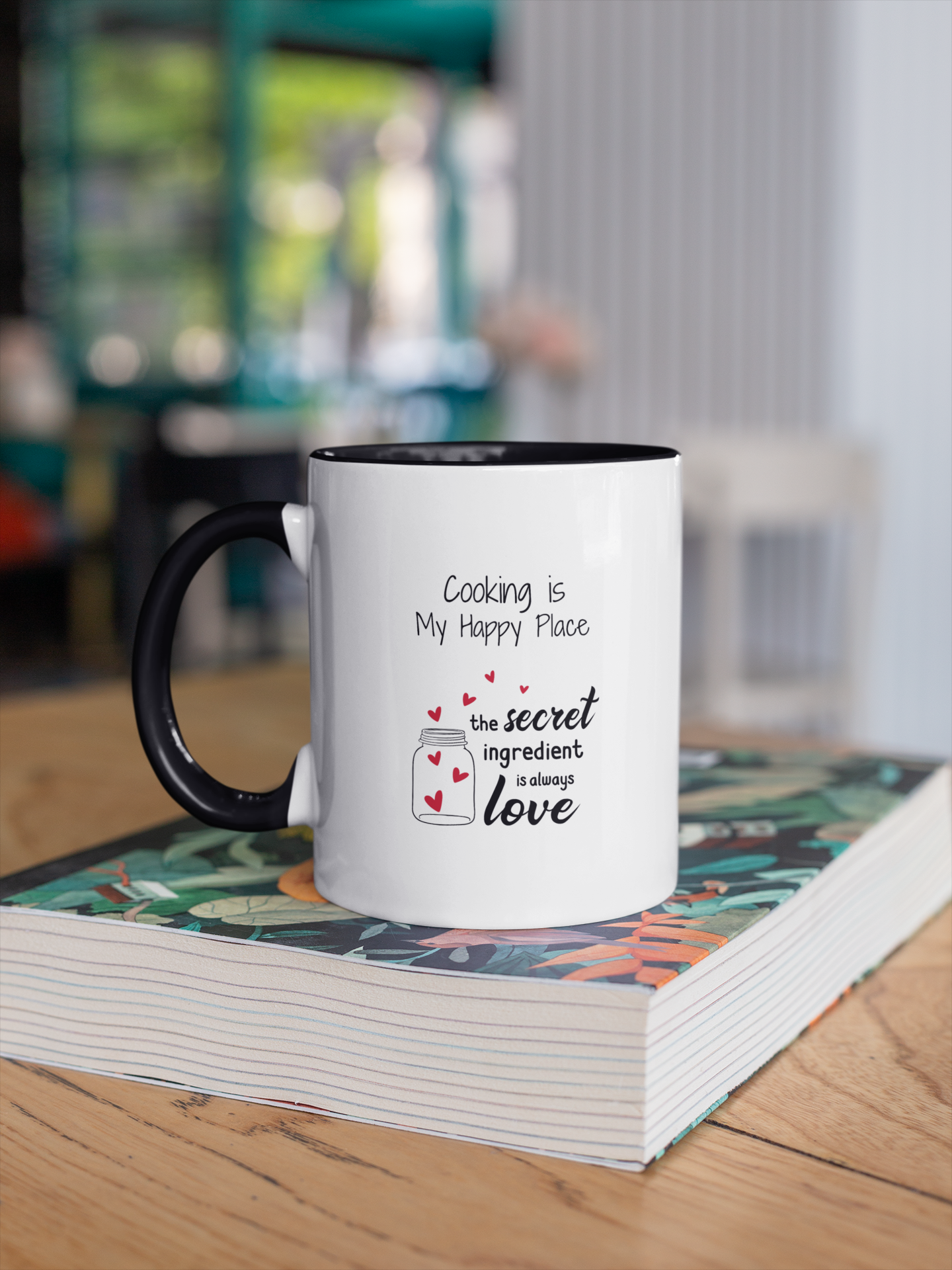 Coffee Mug, Cooking is My Happy Place 11oz Ceramic Mug with Light-Hearted Design, Dishwasher and Microwave Safe, Perfect Gift for Hot Beverage Lovers - cooking mug 12