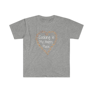 T-shirt, super soft, "Cooking is My Happy Place" T-Shirt - Comfortable, Chic and Playful - cooking t-shirt #8