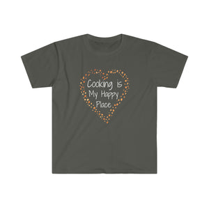 T-shirt, super soft, "Cooking is My Happy Place" T-Shirt - Comfortable, Chic and Playful - cooking t-shirt #8